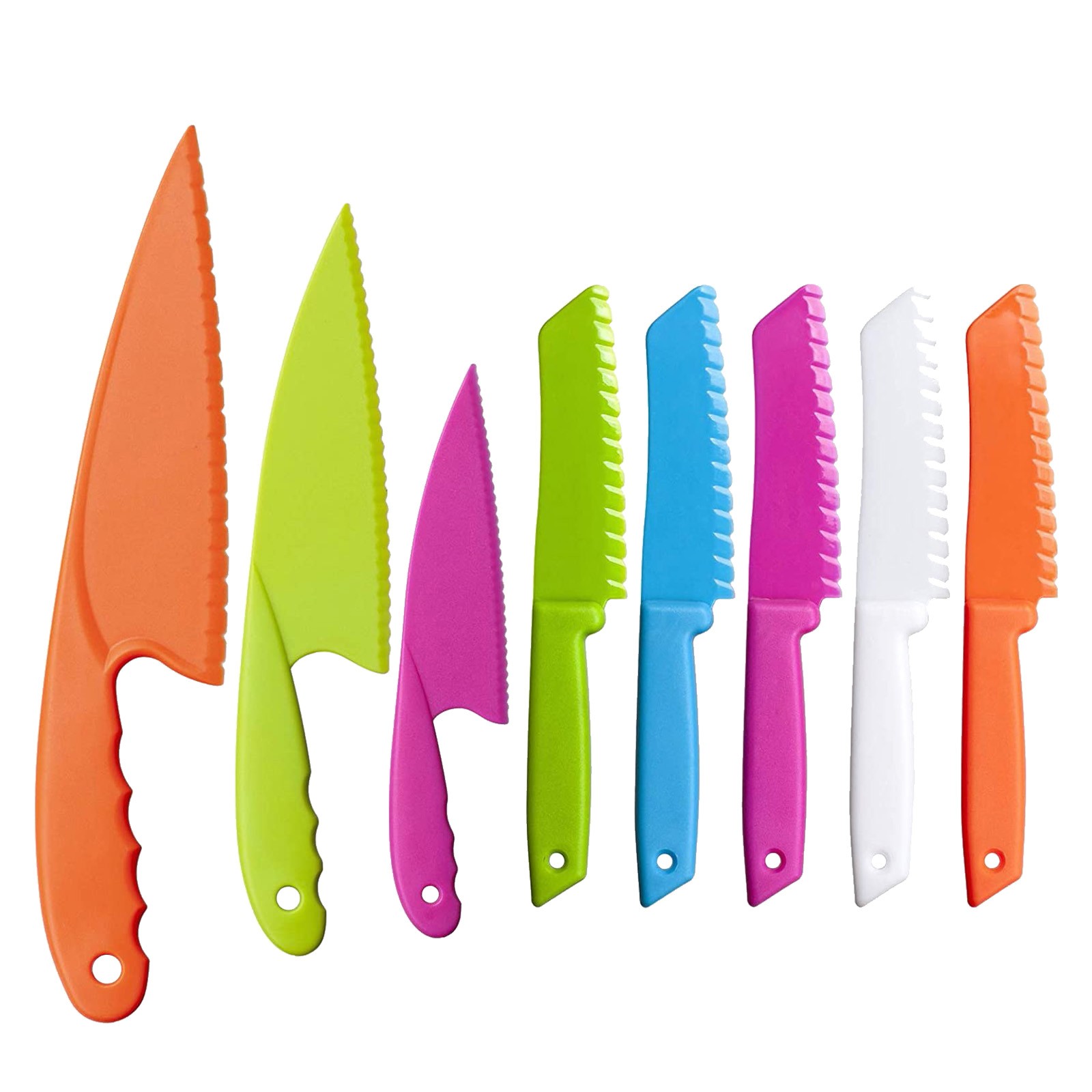 Toyfunny Kid Knives Nylon Kitchen Baking Knives Set Perfect for Toddler