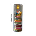 thumbnail image 3 of Fiudx Luz Nocturna para Lector, Diseño de Escultura En Miniatura, Luz Led, Ambiente Acogedor para La Noche, Ideal para Escritorio o Mesita de Noche, Ideal para Amantes de Los Libros, Tamaño Compacto,, 3 of 5