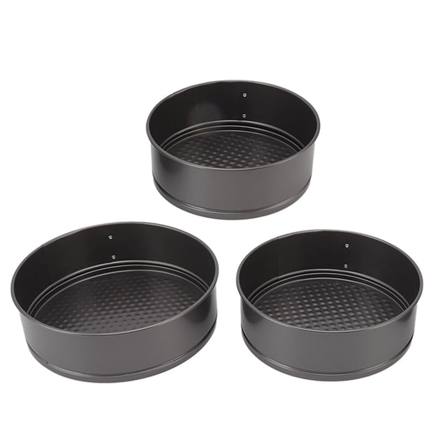 Juego De Moldes Para Pasteles De 3 Piezas, Juego De Moldes Para Pasteles Redondos Antiadherentes, Molde Desmontable De Acero Inoxidable Para Hornear Para Productos Horneados