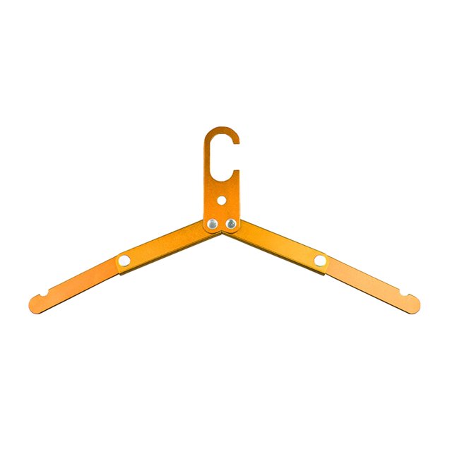 Colgador de Ropa Plegable de Aleión de Aluminio, Estante de Secado de Ropa Resistente, Perchero, Organizador de Guardarropa para Ahorrar , Oro DYNWAVEMX Perchas de Abrigo Plegables