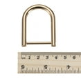 thumbnail image 5 of 27mm U Shape Horseshoe D-Rings Zinc Alloy Electroplated Gold Tone 4 Pack, 5 of 5