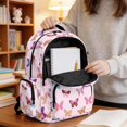 thumbnail image 5 of DISNIMO Butterfly Print Multi-compartment School Backpack, Tear Resistant Adjustable Padded Straps, Lightweight Sturdy Bookbag for Elementary & Middle School Kids Daily Use, 5 of 7