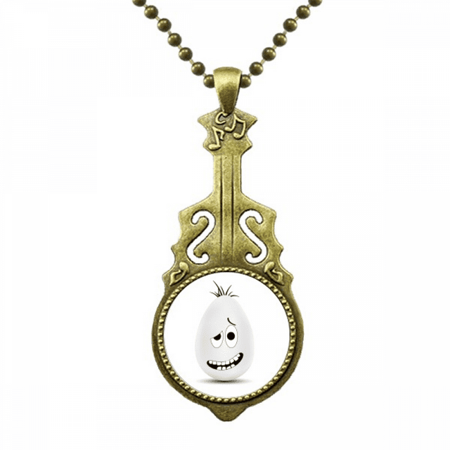 Collier Culture Uf Coloré Amusant Festival de Pâques Guitare Antique Pendentif Musique