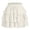 White, variant on Cavosen Work Skirt Loose Elastic Waist Mini Skirt Ladies Party Breathable Summer Skirt White M