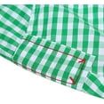 thumbnail image 5 of German Bavarian Oktoberfest Stylish Long Sleeve Classical Shirt Casual Plaid Dress Shirt Checkered Button Down Shirts Green S, 5 of 7