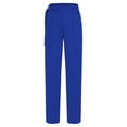 thumbnail image 3 of SiiRoh Men's Samba Salsa Ballroom Dance Pants Solid Color Adjustable Buckle Belted Trousers Blue XL, 3 of 6