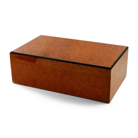 Reuge Swiss Music Box - Contemporary Burr Madrona Classic Style 3 Part 72 Note Reuge Music Box - Don't Cry for Me Argentina, Chariots of Fire, Memory