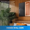 thumbnail image 4 of Caja Fuerte LANGGER V Negra Biométrica de Pared con Huella Digital Oculta para Seguridad de Armas, D, 4 of 7