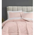 thumbnail image 3 of Cannon Percale 200 Thread Count Solid 100% Cotton Comforter Set Blush Cotton 3-Piece King Comforter Set, solid color themed, for Men and Women, OEKO-TEX Certified Confidence, 3 of 5