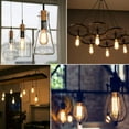 thumbnail image 2 of Luxrite ST19 ST58 Edison Dimmable LED Light Bulb 5W=60W 2700K Warm White, 550 Lumens, E26, 4-Pack, 2 of 7