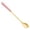 Pink, variant on Mixing Spoons for Coffee,Stainless Steel Coffee Spoon with Ceramic Handle,6.88 Inch Small Dessert Spoons Tea Spoon,Long Handle Teaspoon Sugar Ice Cream Desert Spoon Stirring Soup Tableware,Yellow
