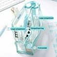 thumbnail image 3 of Kawaii Cute Aesthetic Pen Pouch Bag - High Capacity, Transparent Design, TPU Material - 6 Color Options, 3 of 8