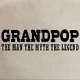 thumbnail image 2 of CafePress - Grandpop The Man The Myth The Legend Cap - Adjustable 100% Brushed Unisex Casual Cotton Baseball Cap, Beige, 1, 2 of 2