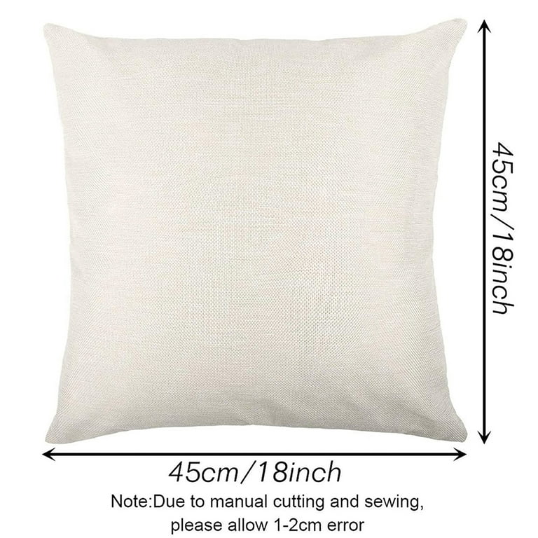 18x18 Blank Pillow Covers WHITE, NATURAL, GRAY Wholesale Canvas Blanks  Cotton Canvas Pillow Cover Perfect for Painting, Crafts, Htv 