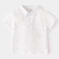 thumbnail image 4 of HCNTES Toddler Baby Boy Outfit Sets Kid Summer Clothes Short Sleeve T-shirt Elastic Waist Shorts 2 Piece Short Set Summer Pjs For 2t 3t 4t 5t 6t 7t 8t Children(G-Beige,3-4 Years), 4 of 5