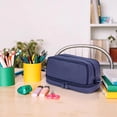 thumbnail image 6 of Large Pencil Pouch, Special Preppy Aesthetic Pencil Case with Compartments, Pencil Bag Big for Students Office College Men Women Adult, 6 of 7