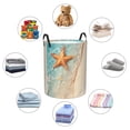 thumbnail image 4 of Fotbe Starfish On The Sand Beach Cesto de Ropa con Asas, Cesto Impermeable de Gran Capacidad, Bolsa de Lavado para Dormitorio, Cesto de Ropa con Ruedas y Asas-Medium, 4 of 6