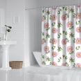 thumbnail image 2 of Pioneer Flower Floral Print Pattern Shower Curtain 84"x72", Bathroom Decorative Shower Curtain Set with 12 Hooks, Waterproof Washable, 2 of 6