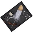 thumbnail image 4 of Feather Pen KitFeather Pen Vintage Writing Dip Feather Pen Feather Writing Pen Rugged and Tough, 4 of 8