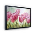 thumbnail image 3 of Designart 'Blossoming Red and Pink Tulips Flowers ' Traditional Framed Canvas Wall Art Print, 3 of 5