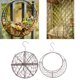 thumbnail image 1 of Canasta colgante de metal para macetas de flores de 4 piezas con gancho, suspensión de macetas de plantas de flores, cestas colgantes de suculentas pa DYNWAVEMX Maceta suculenta de alambre, 1 of 8