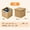 F11*11*11in-22L, variant on Kraft Paper Storage Box with Lid, Dustproof, Sturdy, Ideal for Moving & Organizing -Pack of 2