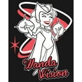 thumbnail image 2 of Girl's Marvel WandaVision Wanda Cartoon  Graphic Tee Black Medium, 2 of 4