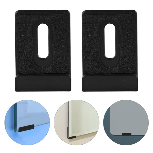 Raindrops 6 Pcs Clips de Support de Miroir en Acier Inoxydable Robuste avec Coussinets de Protection pour Montage Mural