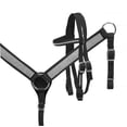 thumbnail image 2 of Showman MINI/SMALL PONY Nylon Headstall & Breast Collar Set w/ Crystals (Black), 2 of 3