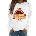 thumbnail image 2 of Meichang T-Shirt de l\'Action de Grâce pour Femmes T-Shirts Graphiques de l\'Action de Grâce Manches Longues Décontractées Hauts d'Automne Coupe Ample Col Rond Chandail, 2 of 4