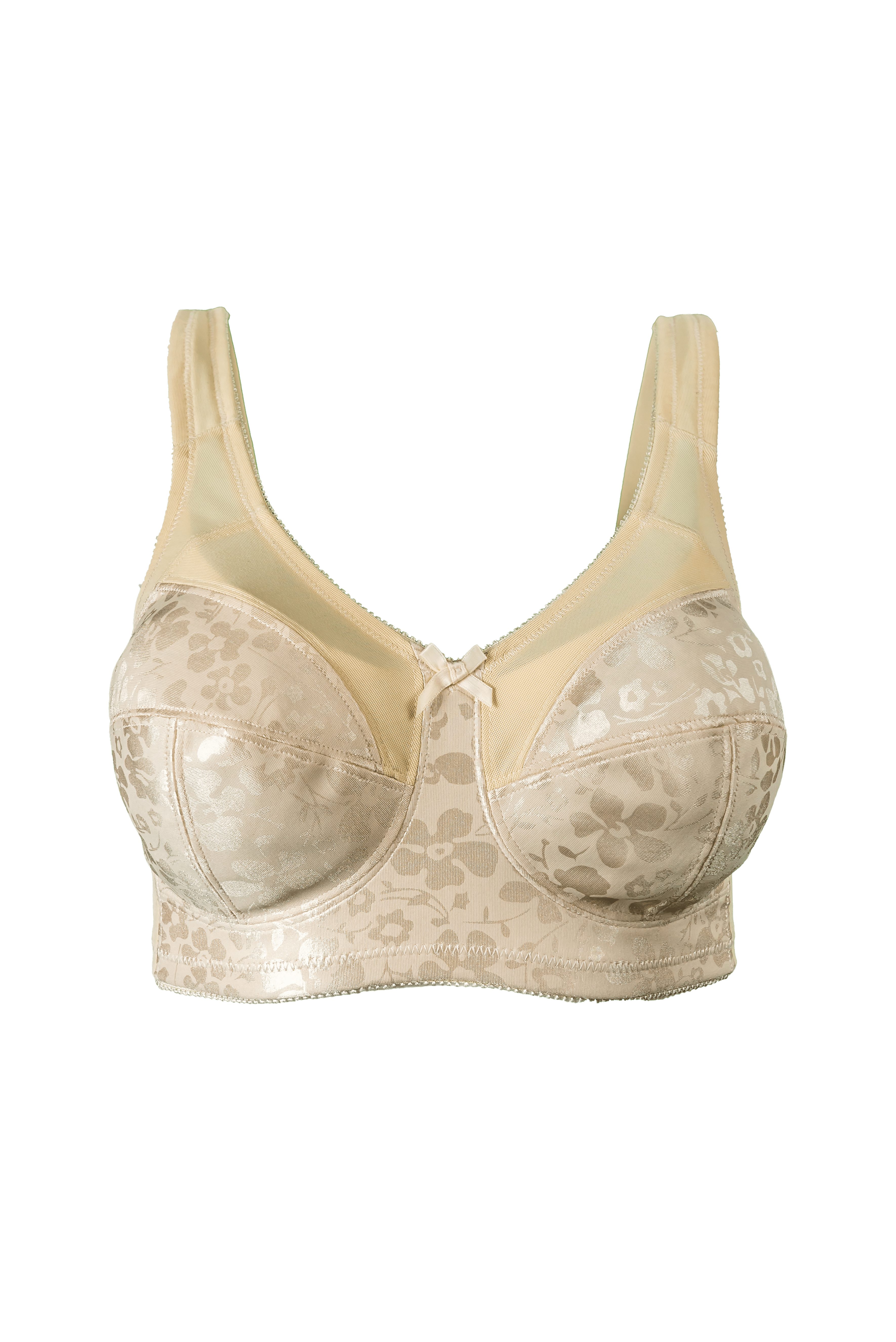 Women's Cortland Intimates 7102 Full Figure Wireless Seamed Cup Bra (Fawn 50D)