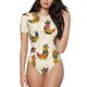 thumbnail image 1 of Balery Boho Chicken Body de cuello redondo de manga corta para mujer Tops de manga corta Tops básicos-XX-Large, 1 of 7