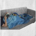 thumbnail image 6 of Diver Soft Flannel Fleece Blanket, Diving is My Life Typography with Fish and Reef Fully Equipped Man Ready to Explore, Cozy Plush for Indoor and Outdoor Use, 70" x 90", Multicolor, by Ambesonne, 6 of 6