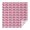 Pink Dachshund Chips, variant on White Dog Paw Footprint Square Tablecloth,Waterproof Square Table Cover,Wipeable Spillproof Washable Table Cover for Home Kitchen Party Decor 42"X42"(107x107cm)