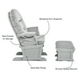 thumbnail image 4 of Suite Bebe Monti Glider and Ottoman in White Finish with Gray Cushion, 4 of 6