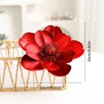thumbnail image 7 of Shoreew Artificial Poinsettia Flowers Christmas Tree Ornaments Velvet Glitter Magnolia Stems Floral Picks for Xmas New Year Party Wedding DIY Crafts Wreath Decor, 7 of 7