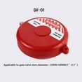 thumbnail image 4 of 1 Box of Plastic Valve Lock Round Padlock with Key Red ABS Handles Mechanic Tool Set Safe Antitheft Products for Electrical Box GV-01, 4 of 8