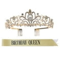 thumbnail image 1 of Miangastore Tiara Kit Golden 2-Pcs Set 5.5x5.1x1.6in, 1 of 8