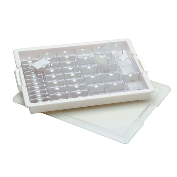 Open Box Elizabeth Ward Bead Storage Solutions 45 Piece Assorted Organizer Tray