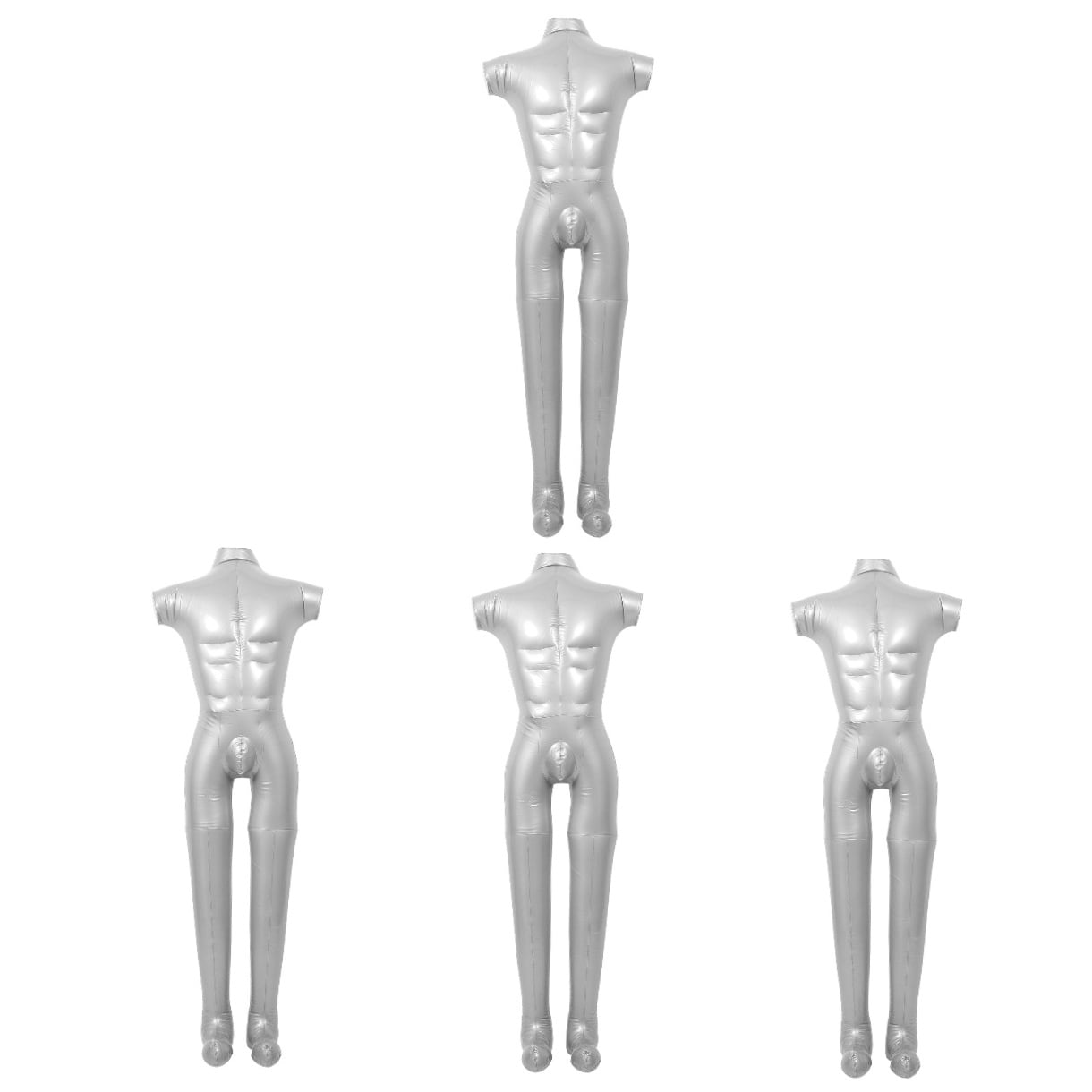 unbranded 4pcs Inflatable Full Body Mannequin Display Clothing Men Full Body Model Inflatable Men Mannequin