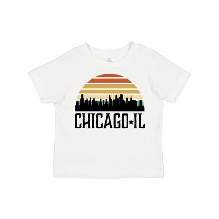 

Inktastic Chicago Illinois Skyline Vintage Boys or Girls Toddler T-Shirt