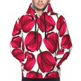 thumbnail image 2 of Bingfone Tulips Flowers Men's Drawstring Hoodie Long Sleeve Pocket Sweatshirts-X-Large, 2 of 6