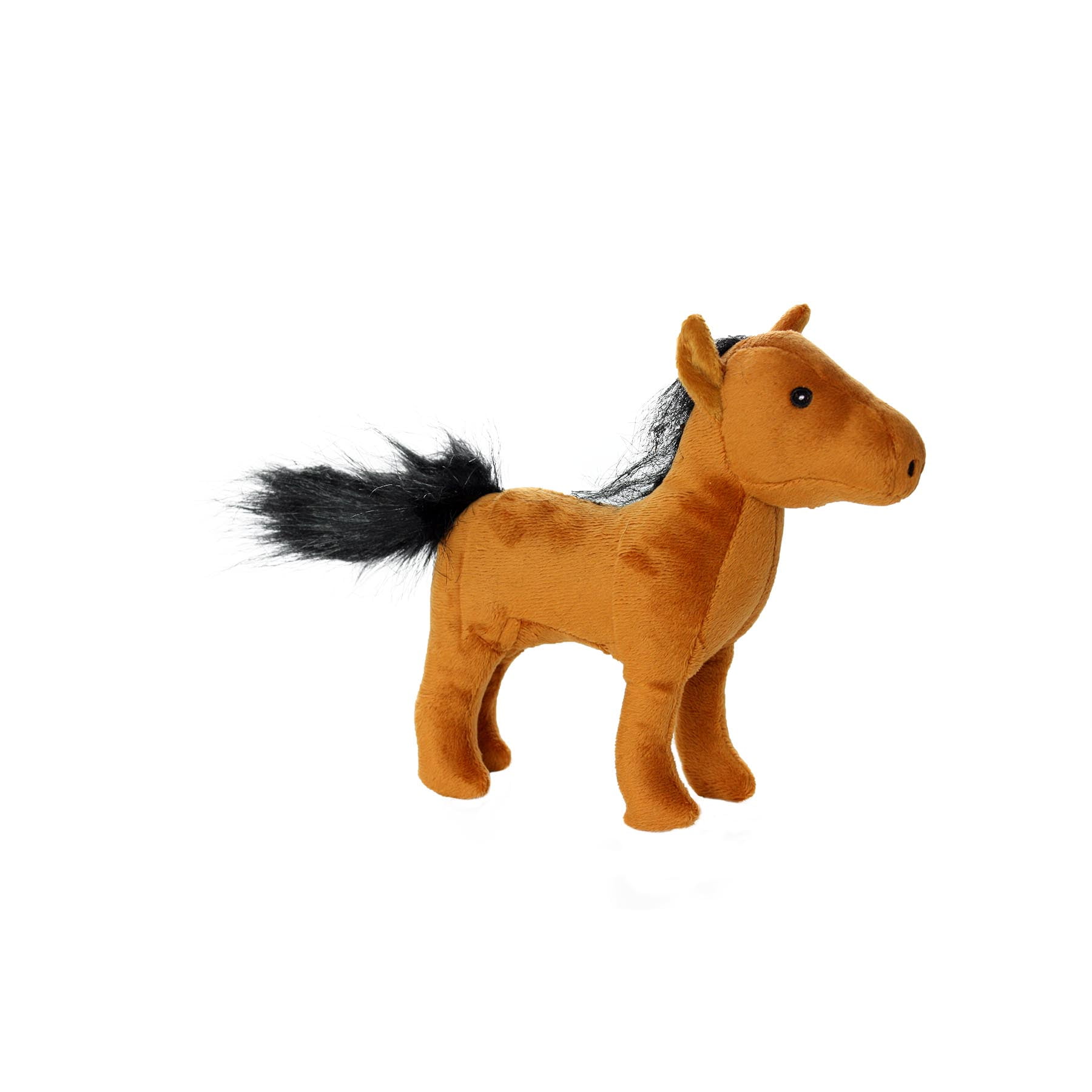 Mighty Jr Farm HorseDurable, Squeaky Plush Dog Toy