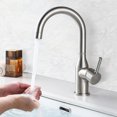 thumbnail image 6 of Wowow Kitchen Faucet Stainless Steel Brushed Nickel Bar Faucet Single Handle Kitchen Sink Faucets, 6 of 6