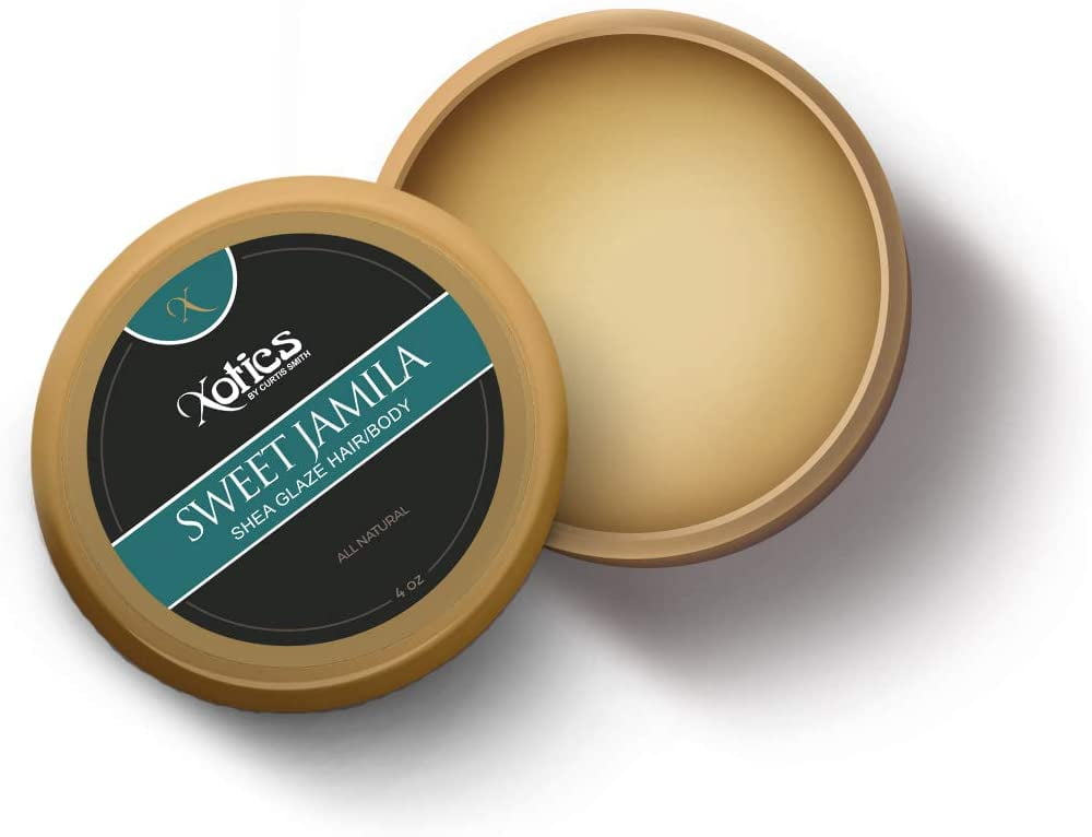 Xotics by Curtis Smith – Sweet Jamila Hair & Body Shea Glaze – 4 oz – Professionally Formulated Shea Butter & Essential Oil Fusion – Nourish, Protect ...