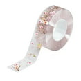 thumbnail image 2 of Huepoe Waterproof Transparent Flower Adhesive Tape, Flexible PVC Caulk Tape for Sealing Corners, Seams, Bathtub, Kitchen Countertop (118" x 1.65"), 2 of 7