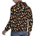 thumbnail image 6 of Lsque Flowe Rooster Pattern Casual Men's Hoodie,Hooded Sweatshirt with Kangaroo Pocket,Pullover Hoodie-X-Large, 6 of 7
