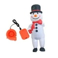 thumbnail image 3 of KLKCMS Inflatable Snowman Costume Cute Christmas Snowman Inflatable Costume for Holiday L, 3 of 9