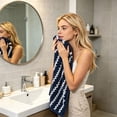 thumbnail image 6 of Cotton Bath Towel 30 x 14 inches Extra Thick Soft Absorbent Face Towel for Bathing Drying Wiping Hair Unisex, 6 of 6
