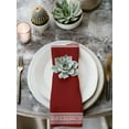 thumbnail image 3 of Hokiten Kitchen Dinner Napkins Set of 8 Red Geometric Cloth Napkins Reusable Washable Table Napkins for Weddings Cocktail Parties Holiday Table Decor 20x20 Inch, 3 of 8